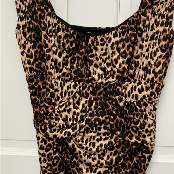 BEBE Cheetah Print Dress - Picture 4 of 5